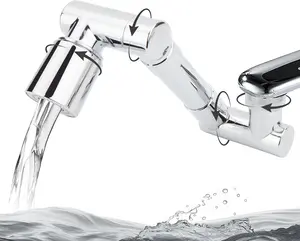 1440° Swivel Faucet Extender Sink Aerator 2 Mode Splash Water Filter Extension 360° Rotatable Spray Attachment