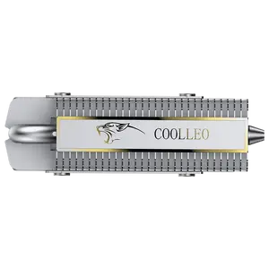 COOLLEO CL-V1 High-Performance Heat Pipe Aluminum SSD M.2 Double-Layer Rubber Pad 2280 Solid State Drive Optimized Fans Cooling