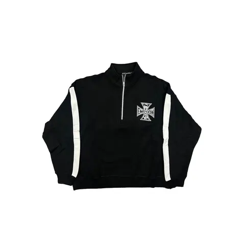 Black “Quarter” zip Jacket