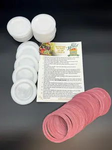 Regular Mouth Lids & Gaskets (50 lids)