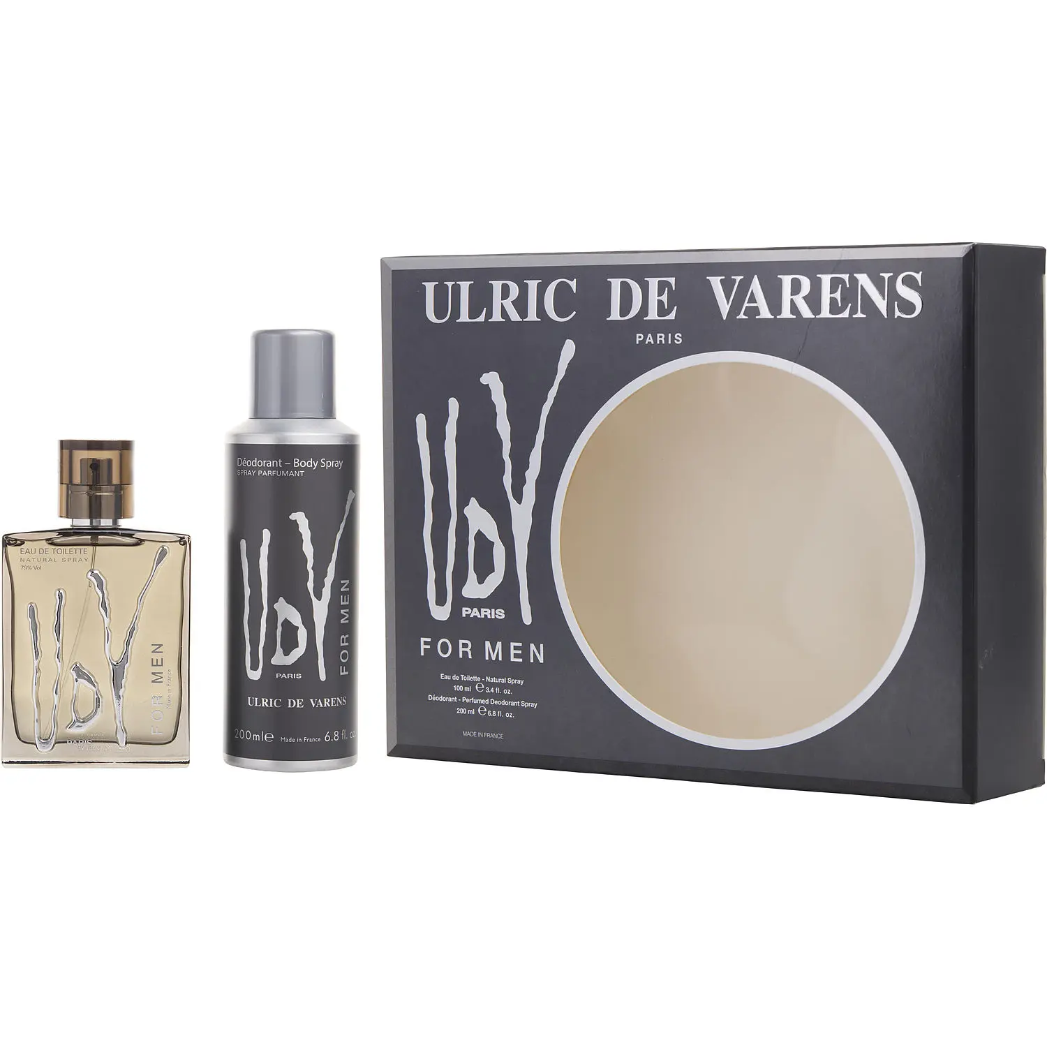 Udv Set-Edt Spray 3.4 Oz & Deodorant Spray 6.8 Oz For Men