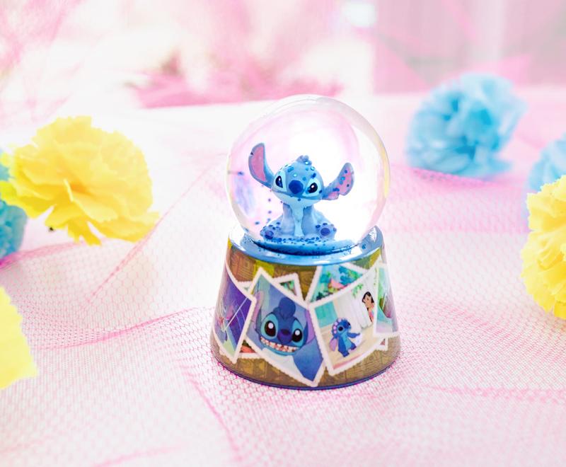 Disney Lilo & Stitch Vintage Photos Mini Light-Up Snow Globe | 3 Inches Tall