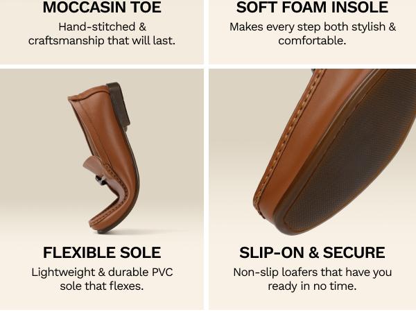 Bruno Marc Men's Classic Casual Horsebit Loafers