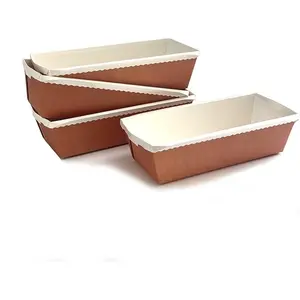 Paper Loaf Pan, Disposable Baking Loft Mold 24ct, Bread Pan for Baking Cakes, Pastry, Meatloaf, Lasagna- Microwave Oven Freezer Safe - Display for Baked Goods (7"x3-1/8"x2-3/16)