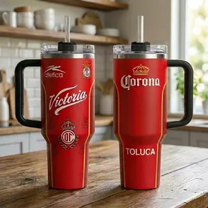 Tumbler 40oz Club Toluca, Victoria Toluca Tumbler, Stainless Steel Tumbler 40oz