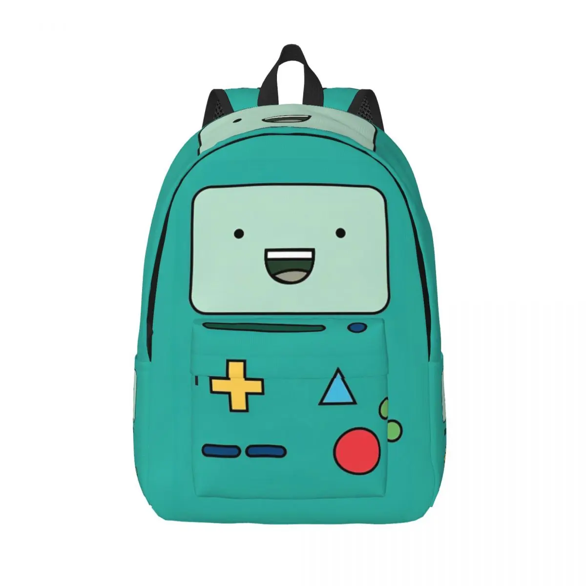 BMO Adventures Time Cartoon Casual Backpack Lightweight Student Work Daypack for Men Women Laptop Canvas Bags