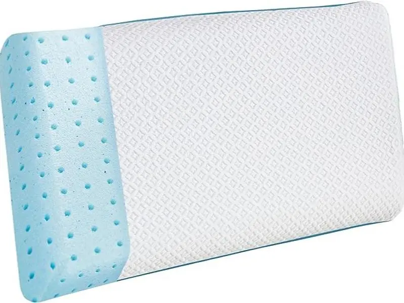 Mocassi Cooling Gel-Infused Memory Foam Pillow - Silky-Soft Support, Breathable, Fade Resistant, Hotel Premier Collection Bedding Pillow