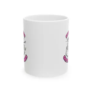 Crafty NHC Snitches Get Stitches Ceramic Mug - Custom Gift for Crafters, Tea Lovers, Home Office Decor, Birthday Present, Unique Kitchenware