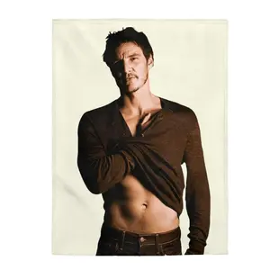 Pedro Fleece and Sherpa Blanket - Gift For Fan - 3 Sizes 30" x 40" 50" x 60" 60" x 80"