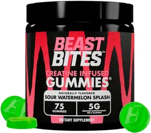 Creatine Infused Gummies - 5g Creatine Monohydrate Per Serving - NSF Certified for Sport, Clean Label Project Certified (75