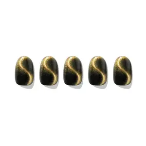 Edgeu 80% Cured Gel Nail - EDGEU16 | Wave Gold Magnet