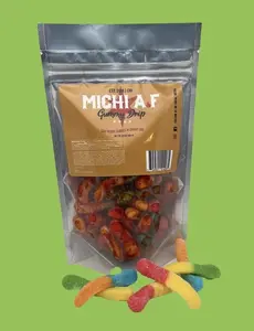 Michi A.F Chamoy Sour Worm Gummy Candy - All Ages, Snack, Mexican candy