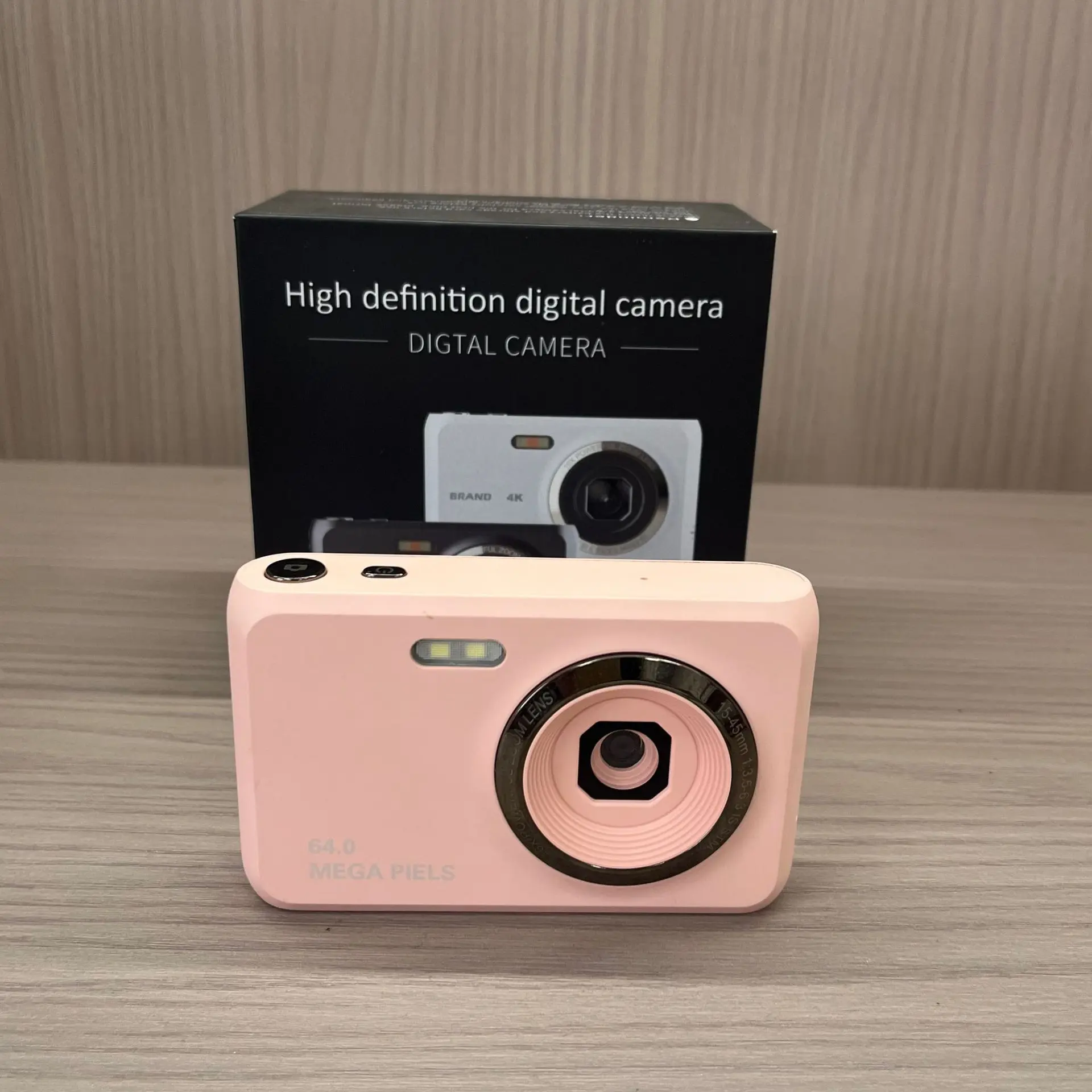 High-Definition Compact CCD Sensor Point & Shoot Digital Camera - Dual Front and Rear Lens, Aesthetic Rear Lens, Portable Mini Pocket Design, Selfie-Supported for Students, Casual Shooting, Daily Recording Device