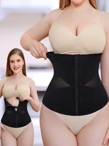 Breathable Waist Trainer for Women – Tummy Control Corset Cincher Shapewear with Cross Mesh Design Shaper Womenswear