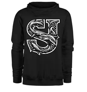 SJ WHITE PATCH Avenue Midweight Pullover Hoodie IND280SL - Premium 8.5oz 3-end Fleece, Box Fit, Drop Shoulder, Double-layer Hood