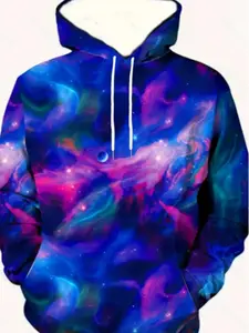 Men's/women's Casual Hooded Sweatshirt, 3D Print Design, Outdoor Sports Hoodie with Drawstring & Kangaroo Pocket, Spring/fall Winter Wear