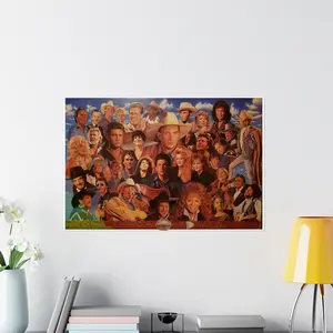 Top Country Music Legends Poster(NO FRAME), Vintage Wall Art for Home Decor, Music Fans & Collectors, Gift Idea