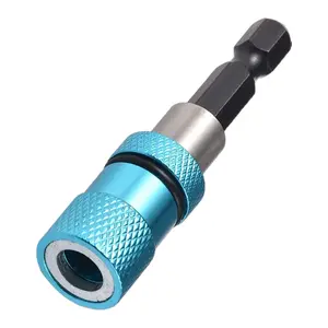 Magnetic Electric Drill High Torque Screwdriver Set with Adjustable Extension Rod Fits 1/4 Inch Hex Bits Essential Home Repair Tool Multi Purpose Expandable Bit Adapter Professional Power Tool Accessories