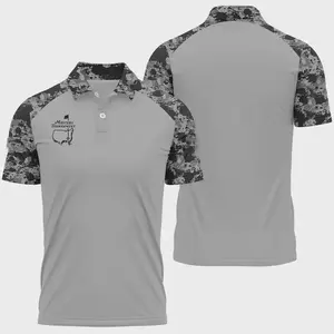 Masters Tournament Inspired Golf Polo Shirt – Special Release All Over Print Performance Fabric, Lightweight Breathable Athletic Polo for Golf Fans