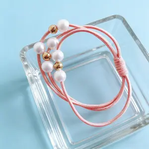 [EPAKUL HAIR 1 gift] Pink hair rubber band, imple and versatile