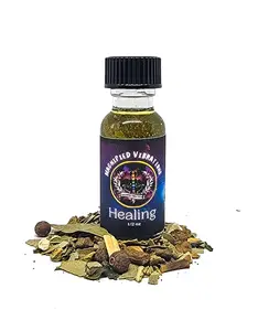 Healing Handmade Ritual Oil | Grief,  Sadness & Loss | Made with Herbs & Essential Oils | Hoodoo, Voodoo, Wicca, Pagan