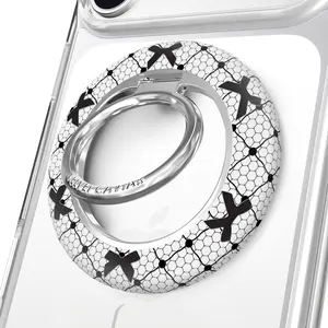 Lacy Black Bows MagSafe Grip Ring