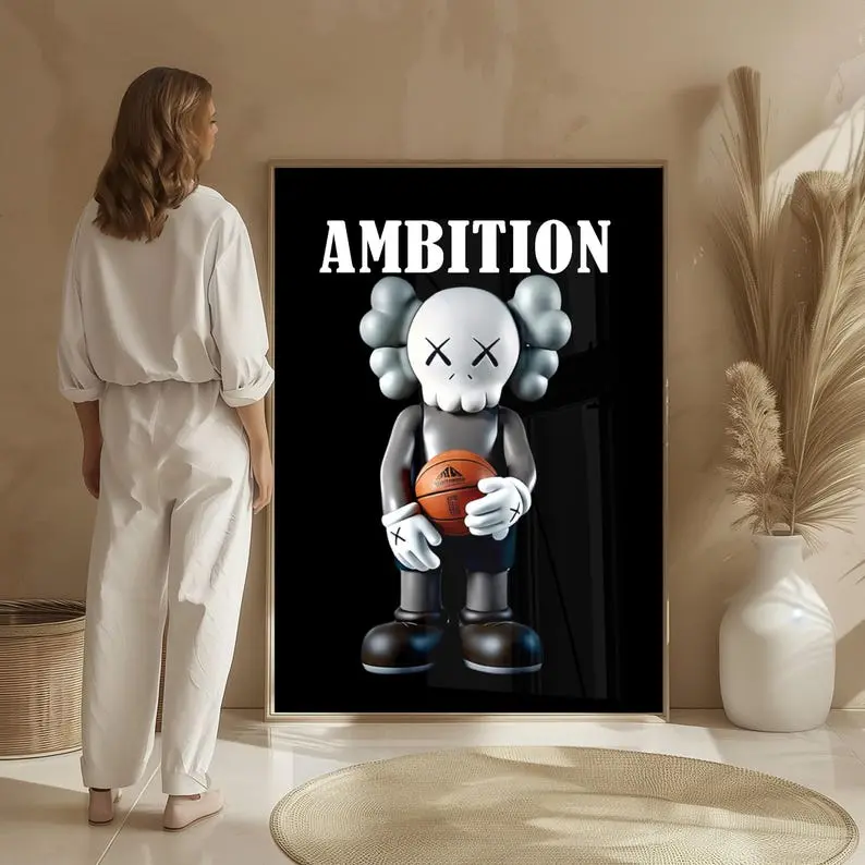 KAWS Poster Set of 3: Hypebeast Wall Art and Minimalist Graffiti