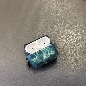 Simple Half-Transparent Water Ripple Case for AirPods Pro 1st/2nd/3rd/4th Gen Bluetooth-compatible Earphones, Protective Cover, Stylish Design, Headphone Accessories