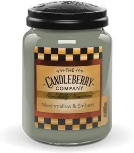 Candleberry Candles | Strong Fragrances for Home | Hand Poured in the USA | Highly Scented | 135 Hour Burn Time | Large Jar 26 Oz The Candleberry Company