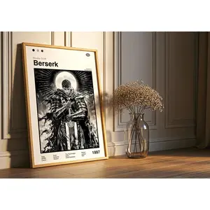 Berserk Anime Wall Art - Guts Dragonslayer Vintage Poster