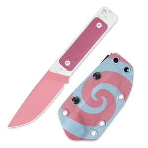 Kizer Camping Cooking Knife Smolt G10 1063A7 Super Sharp Stainless Steel Halloween Candy Design
