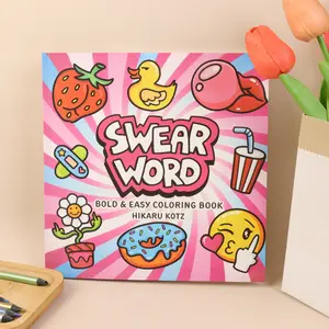 Funny Swear Word Coloring Book for Adults: Bold & Easy Large Pages with Adorable Kitschy Illustrations – Ideal for Letting Loose, Unwinding After a Long Day, and Adding a Touch of Humor to Your Coloring Time