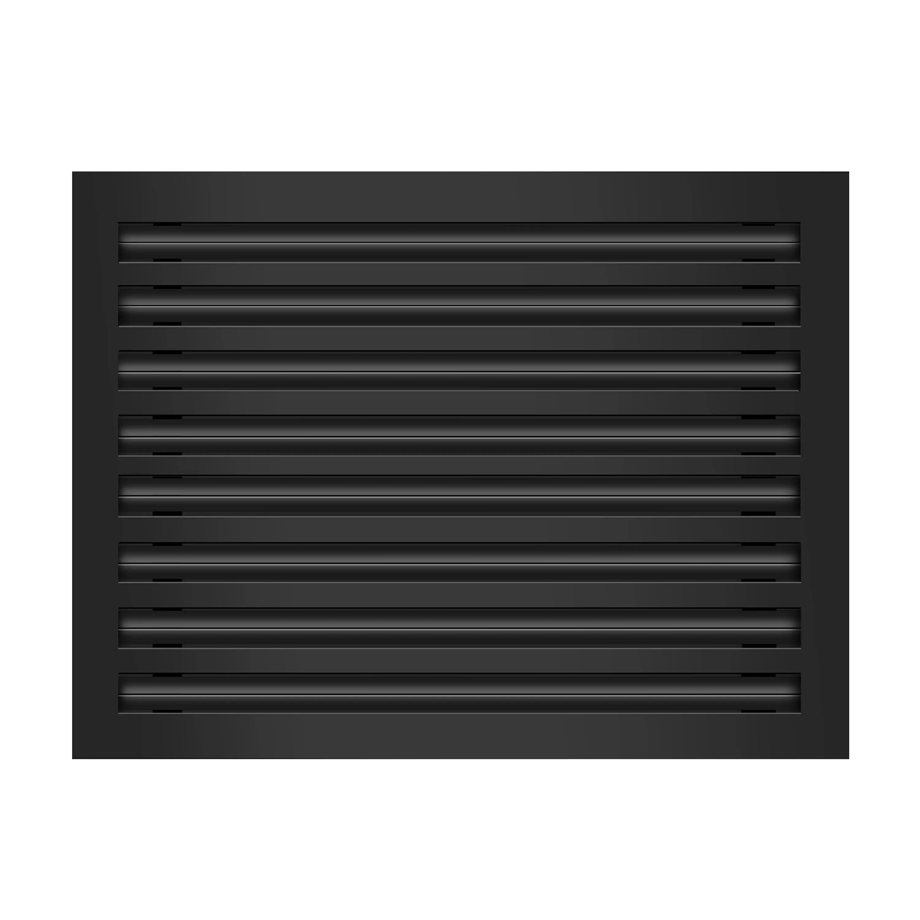 BUILDMART - 22x16 Black Modern AC Vent Cover - Decorative Aluminum Air Vent - Standard Linear Slot Diffuser - Heating and Cooling Register Grille for Ceiling, Walls & Floors - Texas Buildmart