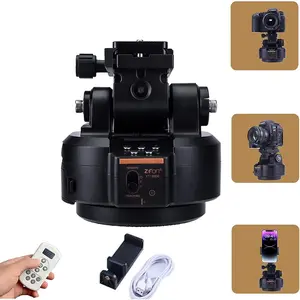 ZTFON YT-2000 Auto Motorized Rotating Panoramic Head with Remote Control AI Intelligent Follow Function and Live Function Support 2kg（70.5 Ounce） Camera Phone Pan Tilt Video Tripod Head Stabilizer