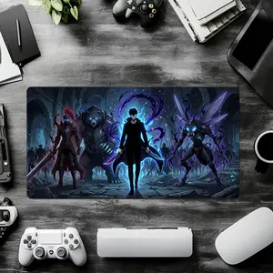 Solo Leveling Sung Jin-woo Mouse Pad_ Anime Shadow Army Desk Mat