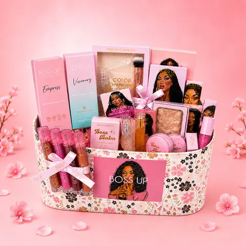 BossUp Cosmetics Mystery Bundle 6-10 -Piece Makeup Full Kit, Lip Balm & Face, Body Beauty Products