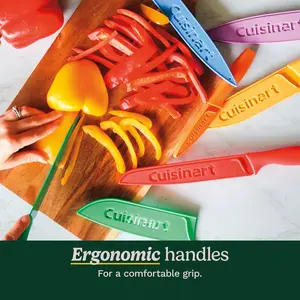 Cuisinart Dexter-Russell Sani-Safe 3¼" Paring Knives 3 Pack High Carbon Steel Blade Slip-Resistant Handle Professional Fruit Vegetable Cutter Chef Paring Tool for Precision Food Prep