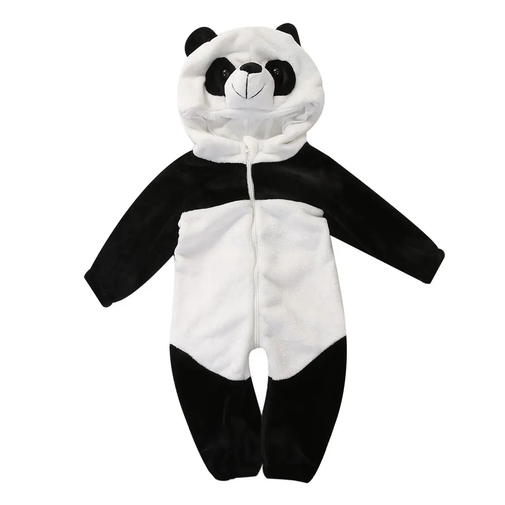 Toddler Baby Boys Girls Costume Winter Autumn Hooded Romper Cosplay Jumpsuit Bear Outfit Suit