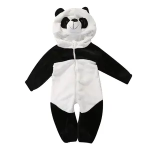 Toddler Baby Boys Girls Costume Winter Autumn Hooded Romper Cosplay Jumpsuit Bear Outfit Suit