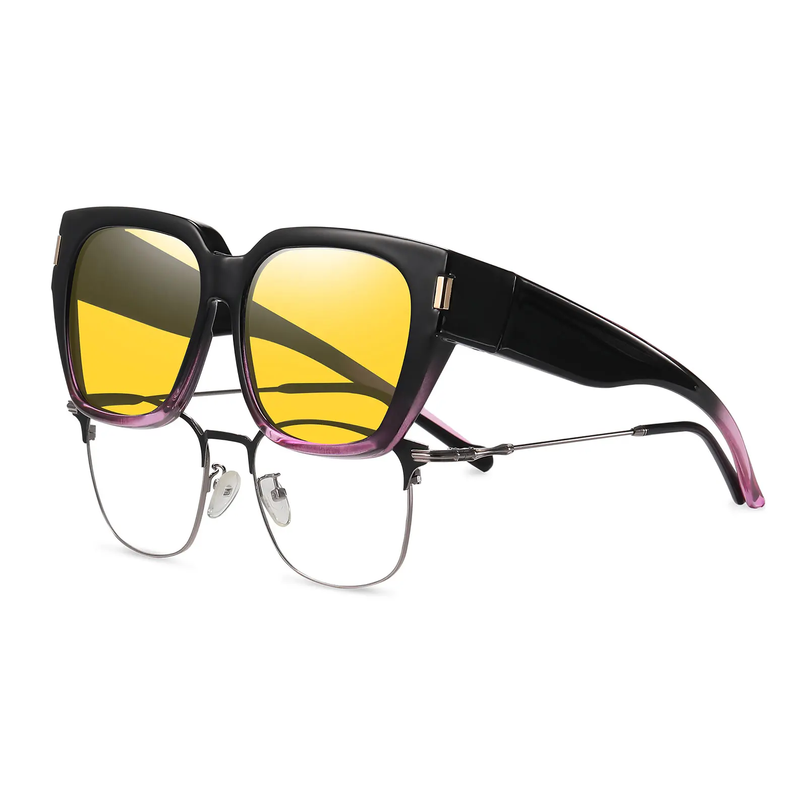 Black and Purple Frame Night Vision Lens