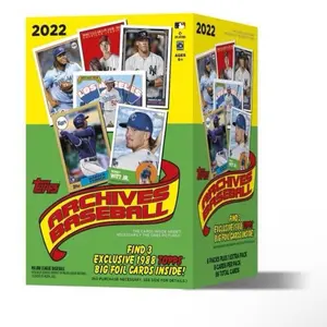 Topps 2022 Archives Baseball Blaster Box Includes 3 Exclusive 1988 Topps Foil Cards