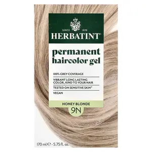Herbatint Permanent Haircolor Gel, 9N Honey Blonde, 5.75 fl oz (170 ml) Herbatint Permanent Haircolor Gel, 9N Honey Blonde, 5.75 fl oz (170 ml)
