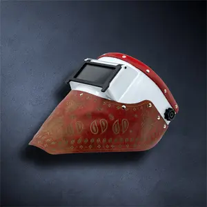 Outlaw Leather Slimline Bandana Hood – Red Paisley Edition