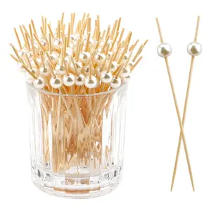 20/50/100/200 Cocktail Picks, Decorative Bamboo Toothpicks, Appetizer Skewers, Party Fruits, Drink Sticks, Food Rods, Home Bar Accessories