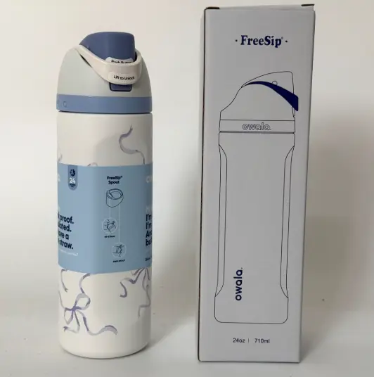 Owala Tied And True Blue Bows 32 Oz Freesip UO Exclusive - TikTok Shop