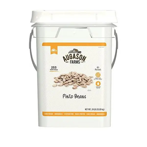 Augason Farms 24lb Pinto Beans- 253 Servings Augason Farms 24lb Pinto Beans- 253 Servings