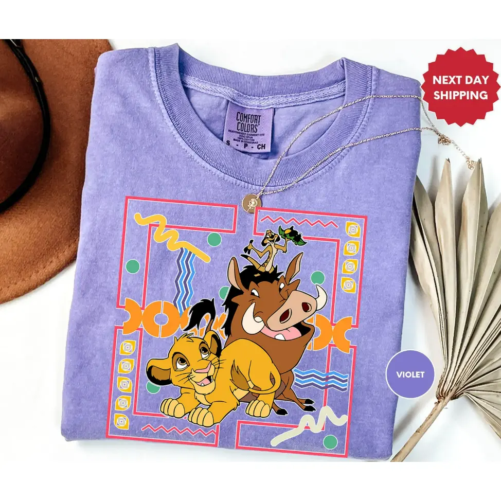 Retro Cute #Lion King Shirt, Comfort Colors #Simba Shirt Mommy Tee, Daddy Tee, Girls Trip 2025, Family Vacation Funny, Cute tee, Cartoon  Sweatshirt, Hoodie