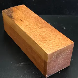 4"x4"x12" KD Blistered Sapele Wood Spindle Turning Blank (#00830)
