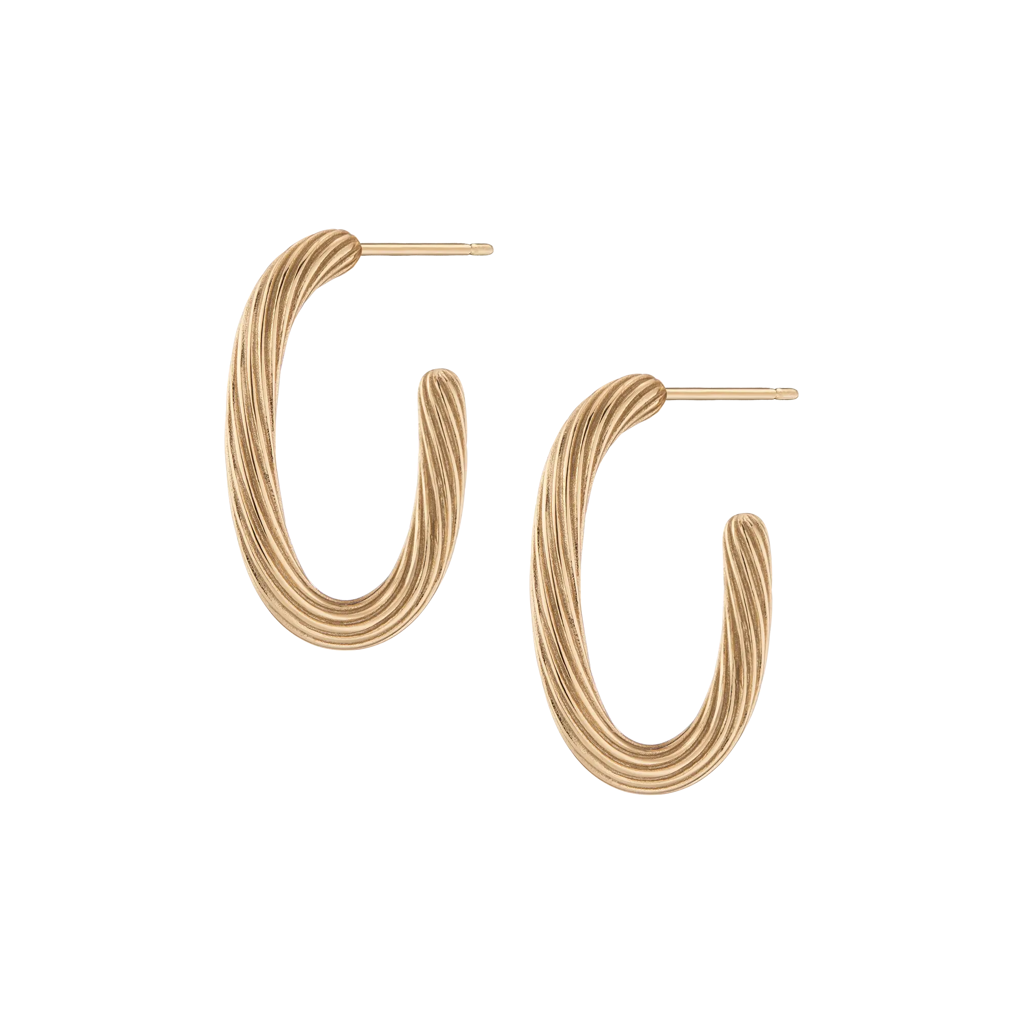 Aurate x Marilyn Monroe: Twisted Rope Hoop Earrings