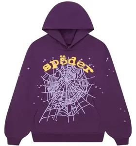 Sp5der Star OG Web V2 Hoodie Purple